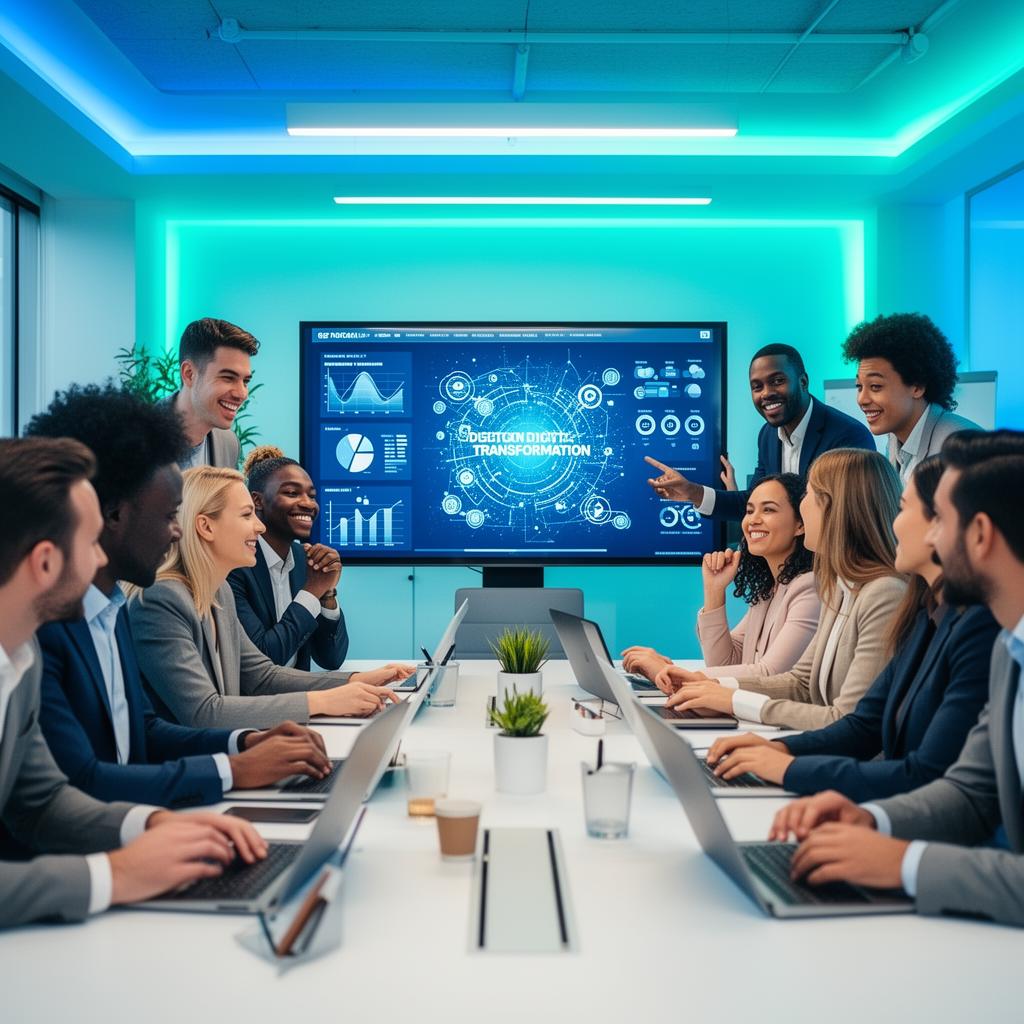 Business team collaborating in a meeting
